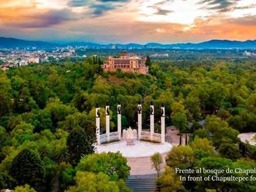 Condominio con terraza de 24 m2 vista al bosque de Chapultepec, cuarto de servic