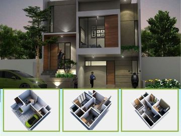 Jual Rumah di Kramatjati Jakarta 1,7 km ke Busway Rumah 3 Lantai Murah