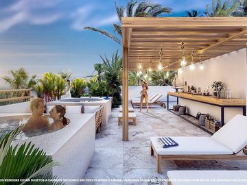 Departamento entrega inmediata con financiamiento en la marina de Puerto Aventuras (795)