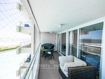 Amplio departamento amoblado, linda vista, Condominio Laguna del Mar