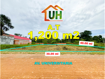 VENTA TERRENOS URBANOS-IDEAL PARA CANCHA DE GRASS SINTETICO-AT 1200 M2