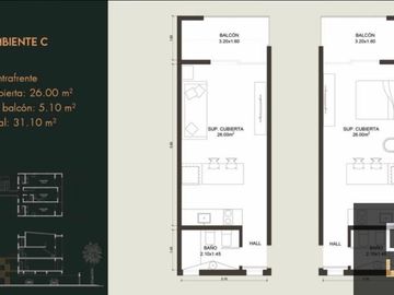 Departamento en venta de pozo c/ cochera en Canning