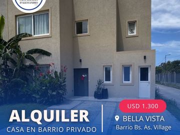 Casa en alquiler de 3 dormitorios c/ cochera en San Miguel