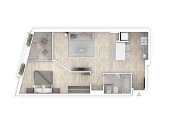 EN VENTA-Dpto 1 dorm. c/balcón-EMMA FUNDAR-Av Pellegrini al 1600-Rosario, Centro