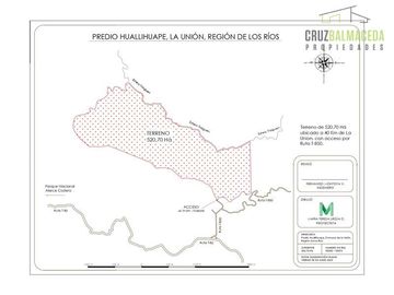 Agrícola en Venta en 520 hectáreas cerca de La Unión, Ruta T-80