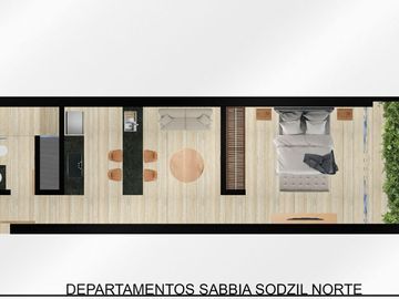 Departamento en venta Mérida Yucatán, Sabbia Sodzil Norte