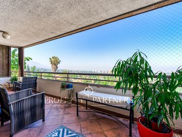 Departamento con espectacular vista a Santiago
