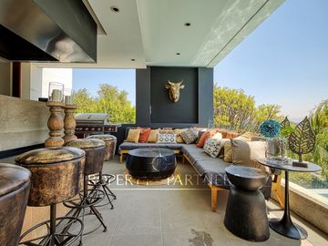 Espectacular casa en Hacienda de Chicureo con gran vista