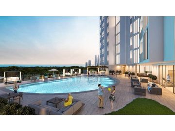 VENTA DE APARTAMENTO EN OCEAN HOUSE, SANTA MARIA VISTA AL GOLF 83m2