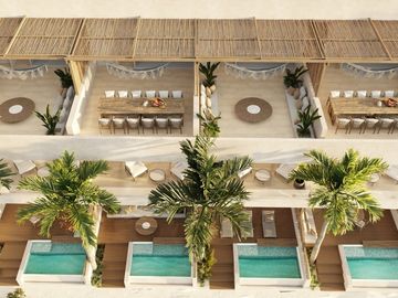 Villa en Venta en Primera Fila de Playa en Telchac Puerto, Yucatán