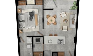 Departamento  en Venta en Okún Living Cancún