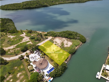 Venta lote canal condominio Marina de Baru, Isla de Baru en Cartagena