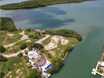 Venta lote canal condominio Marina de Baru, Isla de Baru en Cartagena