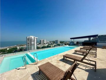 VENDO APARTAMENTO EN CARTAGENA CON VISTA AL MAR EN CRESPO