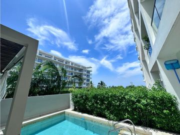 VENTA APTO MORROS ECO CARTAGENA 2 ALCOBAS PRIMER PISO CON PISCINA