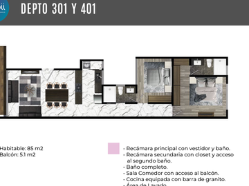 DEPARTAMENTO EN VENTA CUAUHTEMOC, ÚLTIMOS DISPONIBLES!!