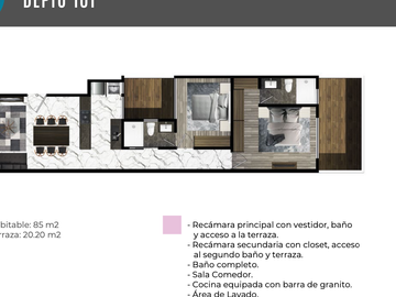 DEPARTAMENTO EN VENTA CUAUHTEMOC, ÚLTIMOS DISPONIBLES!!
