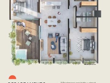 Venta Departamento De Lujo En Complejo MIRA, Colonia México Norte Mérida