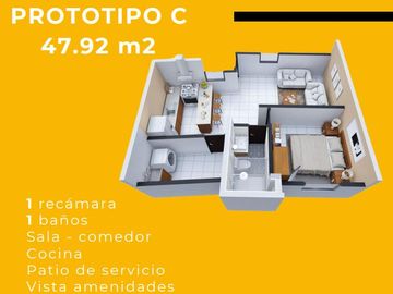 PRE VENTA DE DEPARTAMENTOS CON TERRAZA EN FRACC. ESTRELLAS DEL SUR PUEBLA