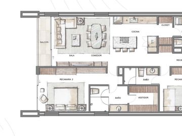 Departamentos en venta en Calzada del Valle, San Pedro