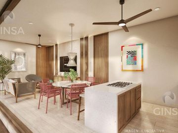 ROSA PALMAR RESORT LIVING || EXCELENTES DEPARTAMENTOS EN VENTA EN EDIFICIO DE 7 NIVELES, UBICADO EN SISAL PUERTO, YUC.