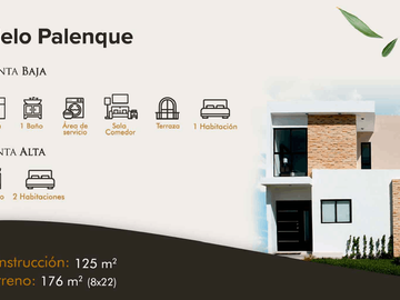 Residencial Puerta de Piedra Dzitya - modelo Palenque