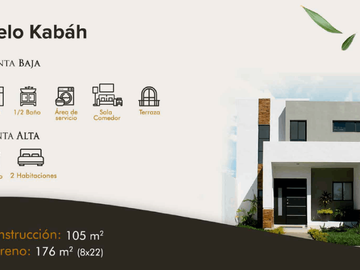 Residencial Puerta de Piedra Dzitya - modelo Kabáh