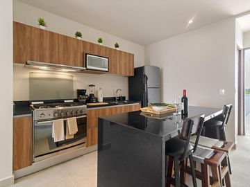 DEPARTAMENTO EN VENTA DE 2 HABITACIONES EN AKUMAL QROO. LB 182