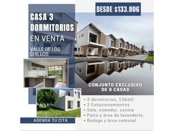 VENTA  CASAS 3 HABITACIONES EN EL VALLE DE LOS CHILLOS. NR