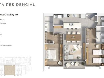 Departamento en venta en Loma Larga en Monterrey