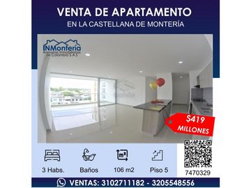 VENTA DE APARTAMENTO EN LA CASTELLANA DE MONTERA