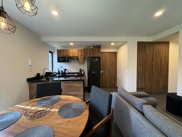 Increíble departamento amueblado en renta en Roma Sur.