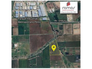 VENDE 5 LOTES INDUSTRIALES EN PEREZ