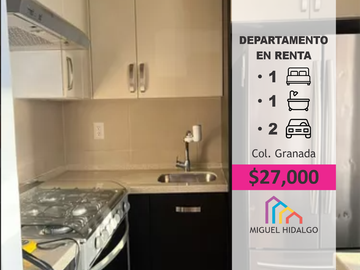 Departamento En Renta Amueblado Grand Tower Polanco. Una Recámara