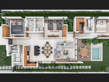Casa en Venta en Mérida, Privada Fiora Residencial, Cholul (Mod. Iris, 1 planta)