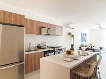 DEPARTAMENTO EN VENTA DE 2 HABITACIONES EN AKUMAL QROO. LB 256