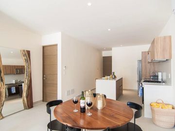 DEPARTAMENTO EN VENTA DE 2 HABITACIONES EN AKUMAL QROO. LB 256