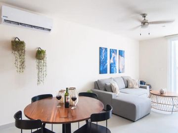 DEPARTAMENTO EN VENTA DE 2 HABITACIONES EN AKUMAL QROO. LB 256