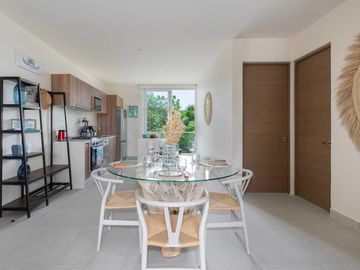 DEPARTAMENTO EN VENTA DE 2 HABITACIONES EN AKUMAL QROO. LB 258