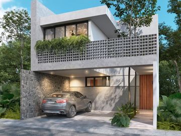 Townhouse en PREVENTA de 2 Recámaras con Piscina en Cholul, Mérida