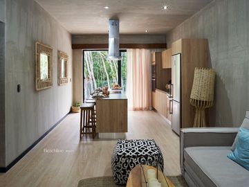 Venta Departamento Céntrico de 1 Recámara en Tulum