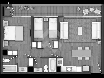 Departamento en Venta en Av. Vicuña Mackenna Oriente/Metro Vicente Valdés