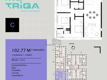 Departamento en venta en Rinconada de los Andes, San Luis Potosí