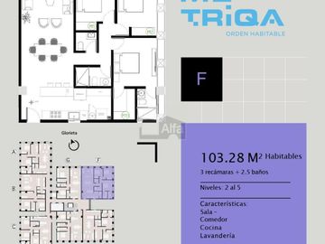 Departamento en venta en Rinconada de los Andes, San Luis Potosí