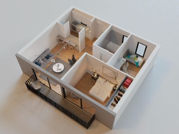 Departamento a estrenar 3 ambientes  La Calabria