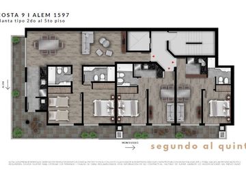 Dpto a ESTRENAR en VENTA-1 dorm, c/BALCÓN al FRENTE- Alem 1500-B. Martin-Rosario