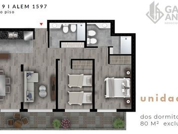 Dpto a ESTRENAR en VENTA-1 dorm, c/BALCÓN al FRENTE- Alem 1500-B. Martin-Rosario