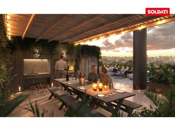 Departamento 2 ambientes al contrafrente - Colegiales