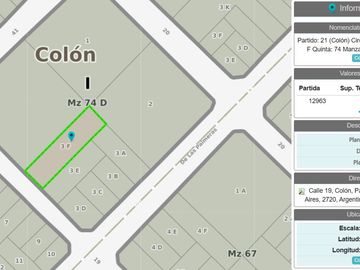 Venta Terreno en Colón de 700m2