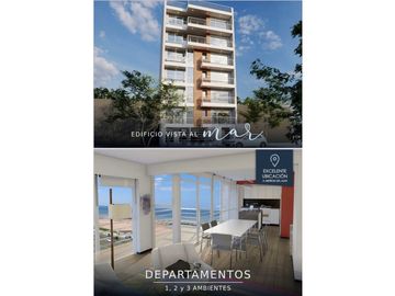 Departamento 2 ambientes a estrenar frente al mar